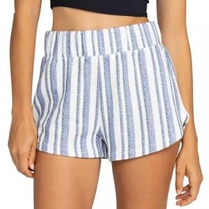 ROXY Drop A Wave Striped Terry Surf Shorts size XL